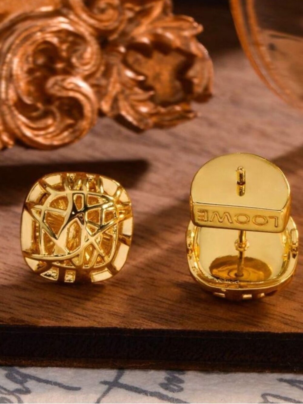 Loowe Celestial Gold Filigree Earrings